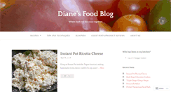 Desktop Screenshot of dianesfoodblog.com